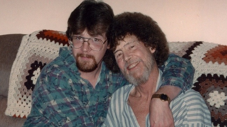 Steve and Bob Ross posing