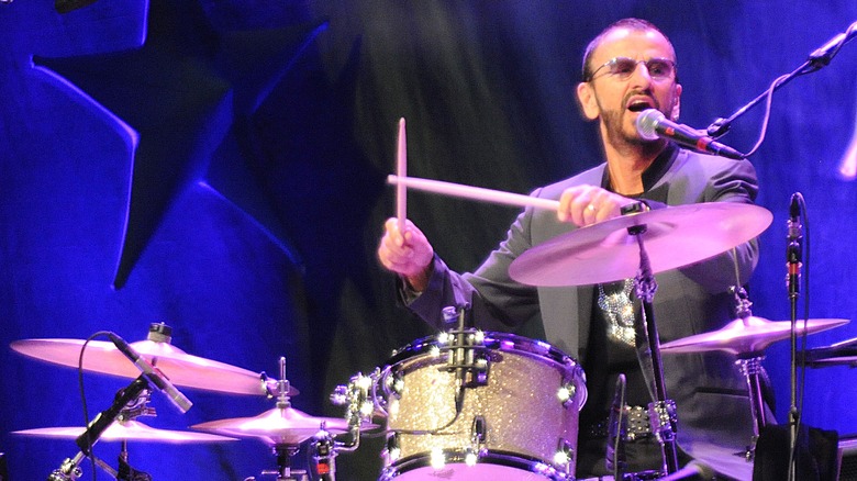 Ringo Starr on drums