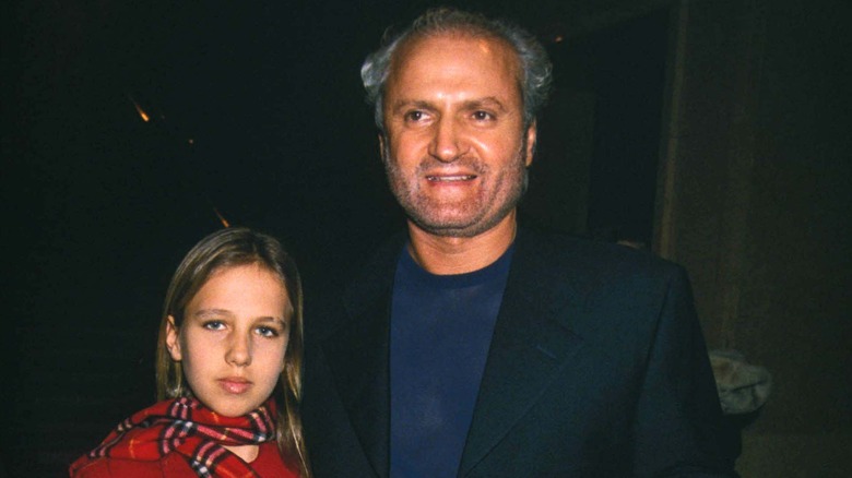 Gianni Versace with Allegra