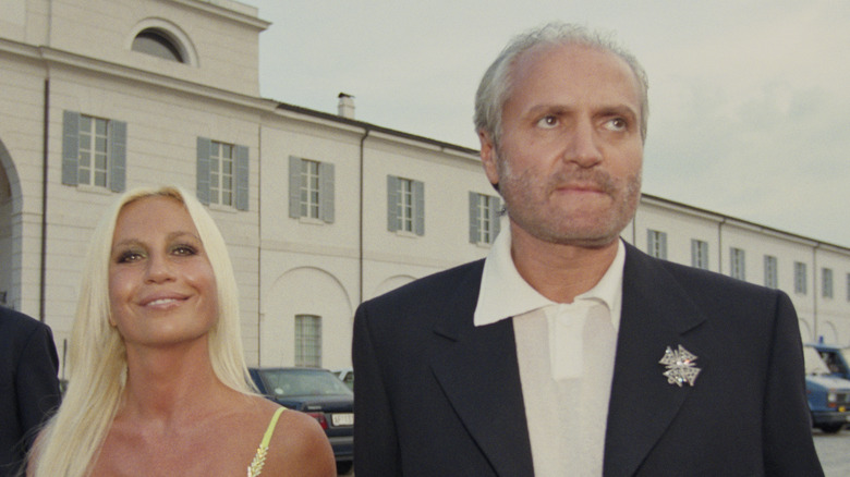 Gianni and Donatella Versace