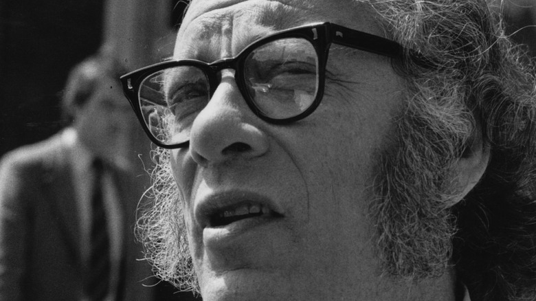 Isaac Asimov black and white photo