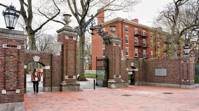 Harvard Yard gate at Harvard University
