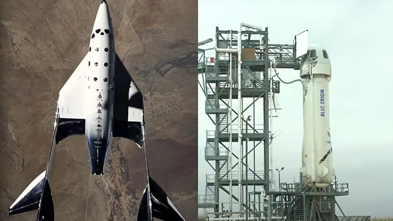 Branson and Bezos' rockets