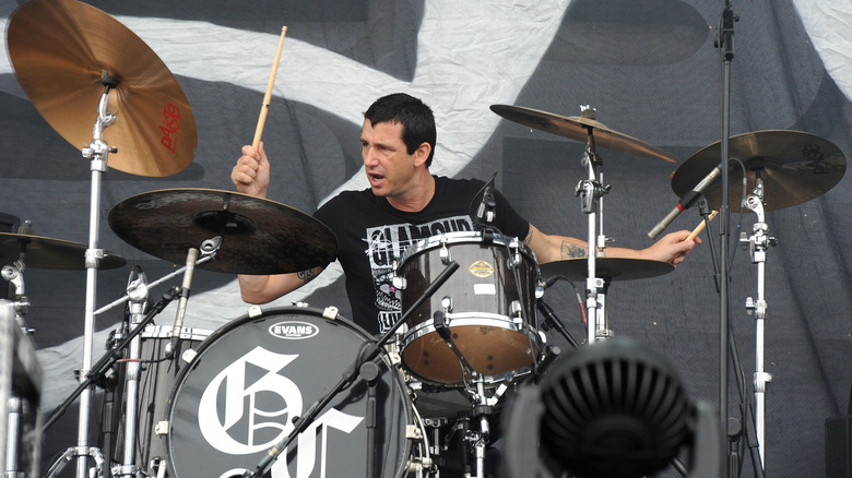Dean Butterworth playing drums