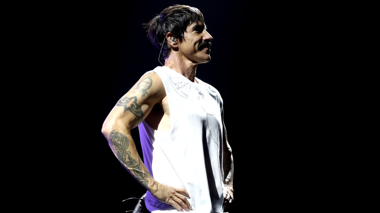 Anthony Kiedis onstage