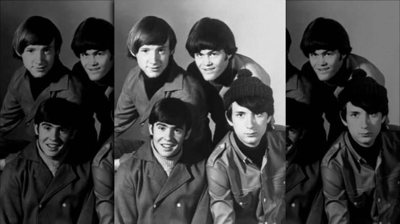 The Monkees posing for a photo