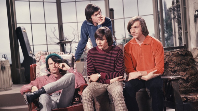 The Monkees on set