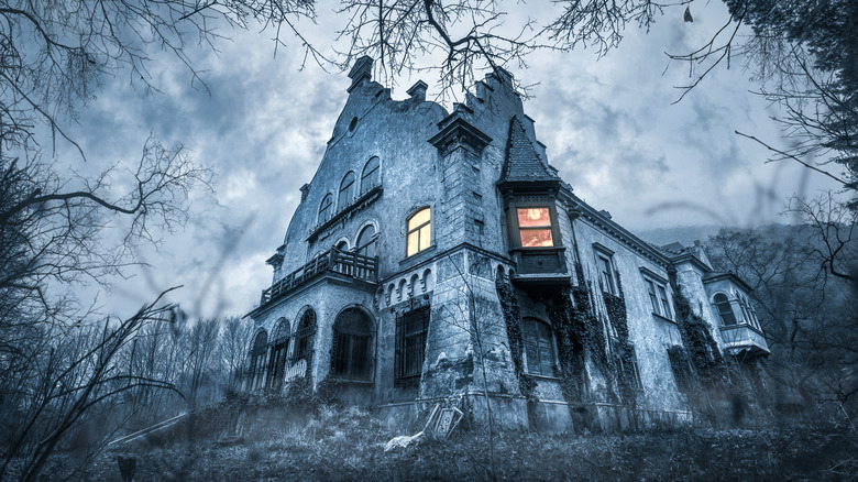 haunted house in woods