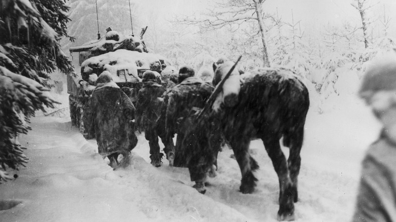 American soldiers during the Battle of the Bulge