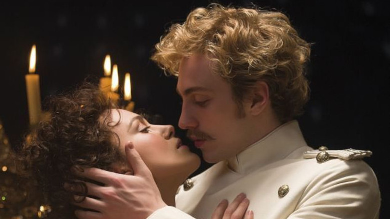 Kiera Knightley and Aaron Taylor-Johnson as Anna Karenina and Vronsky