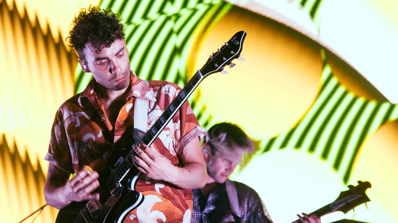 Taylor York and Jeremy Davis on stage