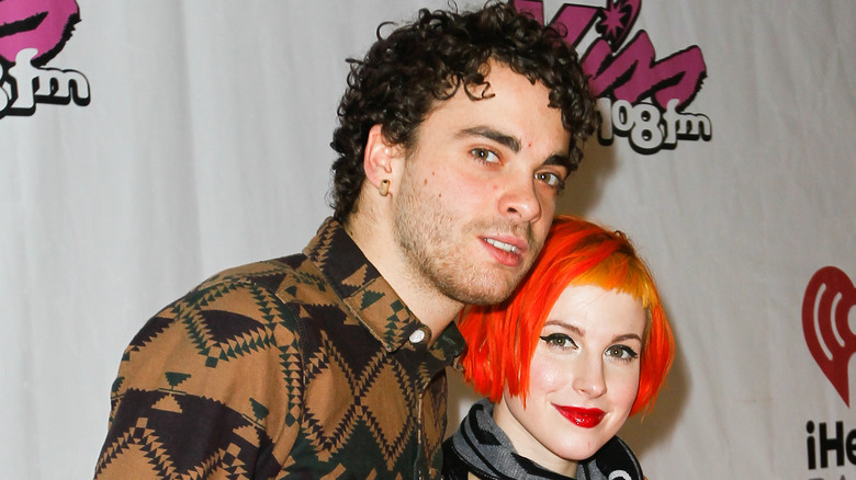 Taylor York and Hayley Williams smiling