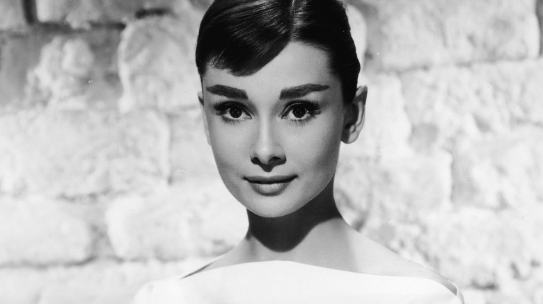 Audrey Hepburn looking at camera