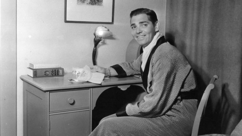 Clark Gable in robe