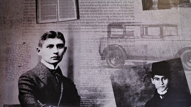 Kafka museum wall text car