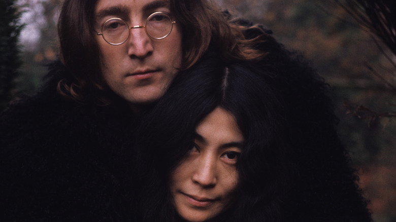Yoko Ono with John Lennon