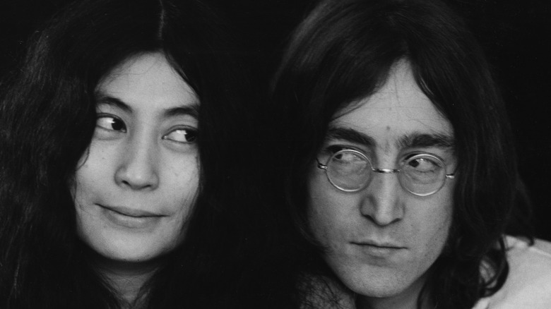 Yoko Ono with John Lennon