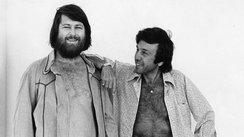 Eugene Landy and Brian Wilson smiling