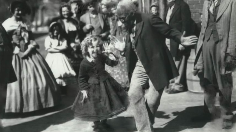 Shirley Temple and Bill Robinson dancing