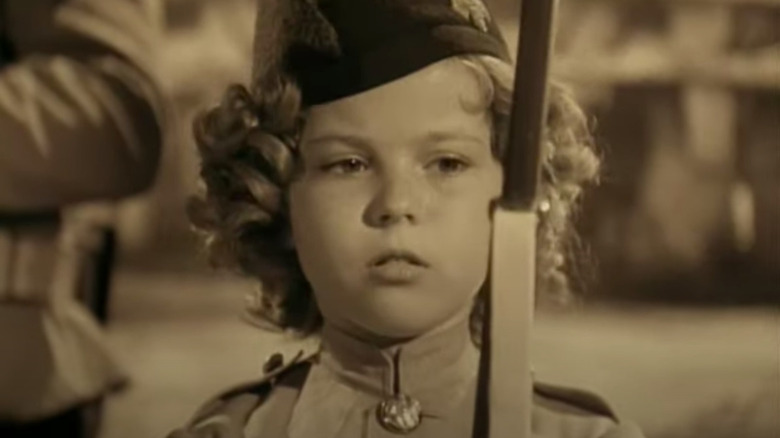 Shirley Temple in a uniform