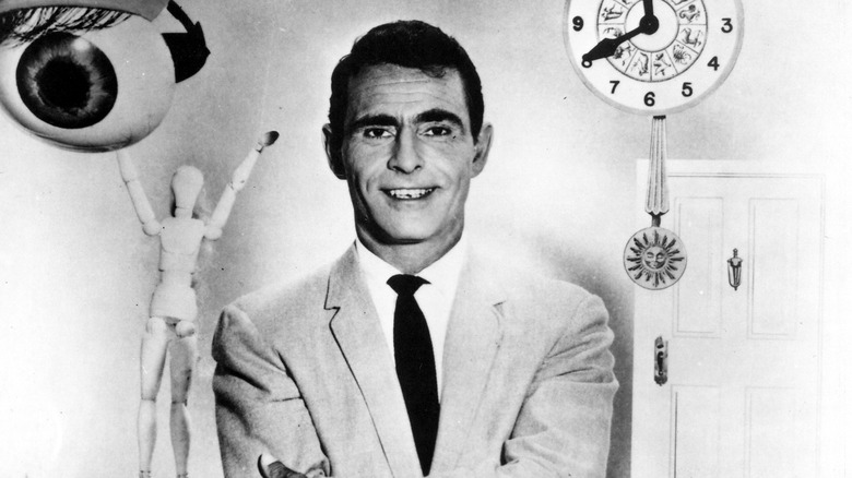 Rod Serling posing with 