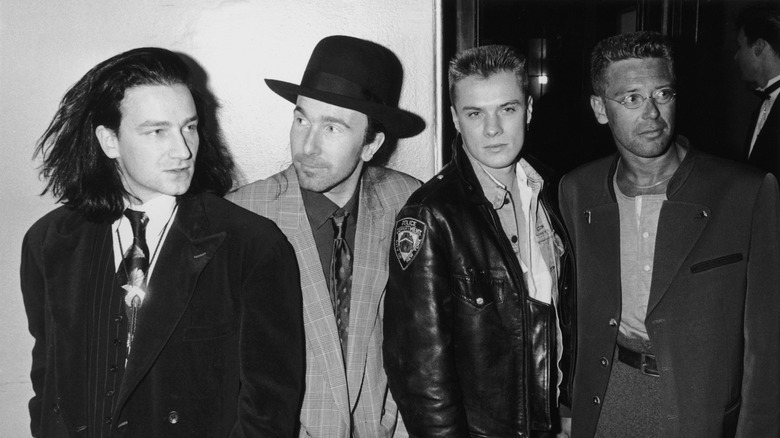 U2 black and white Achtung Baby
