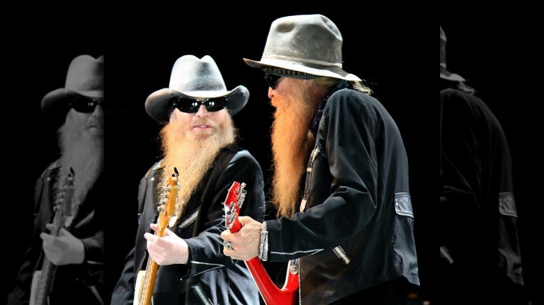 Billy Gibbons and Dusty Hill shredding guitars