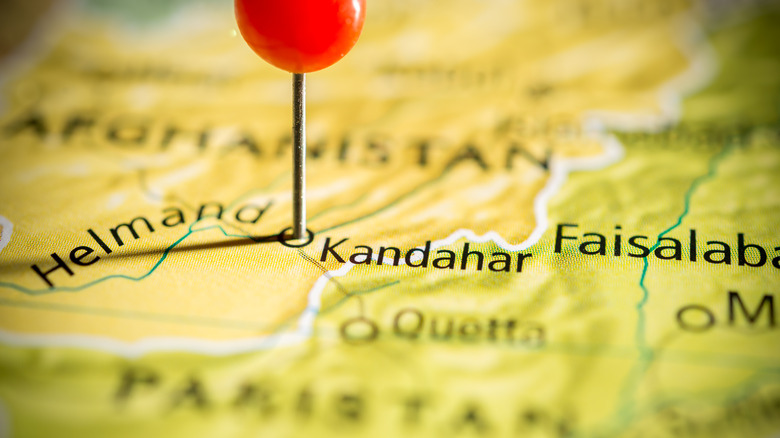 Kandahar on a map
