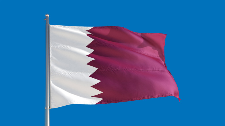 The Qatar flag