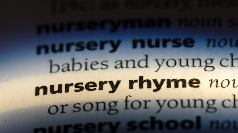 Definition of a nursery rhyme