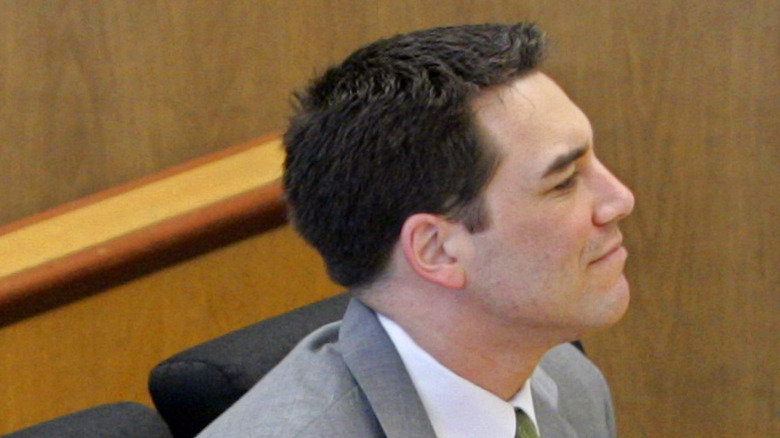 Scott Peterson smirking