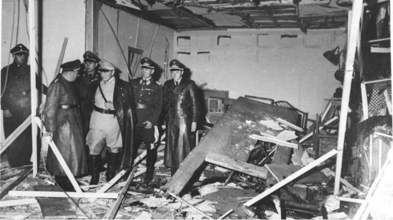 Göring surveys damage 