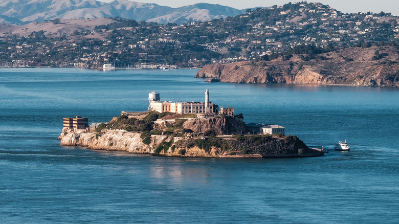 Distant view of Alcatraz Island 