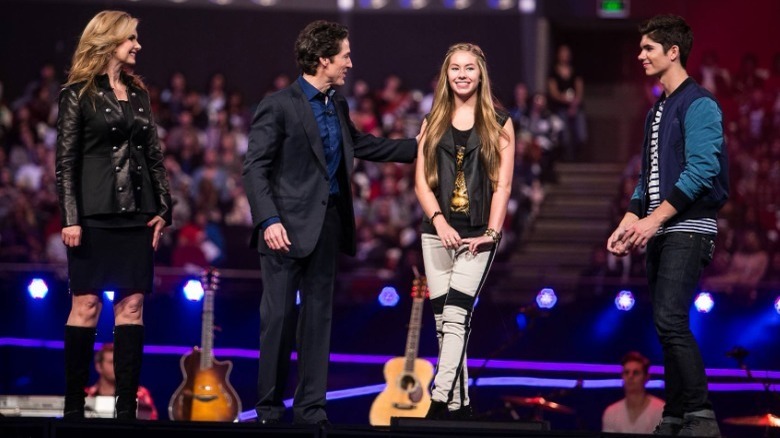 Victoria, Joel, Alexandra, and Jonathan Osteen