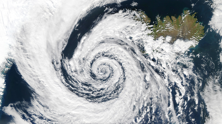 cyclone over Bay of Bengal