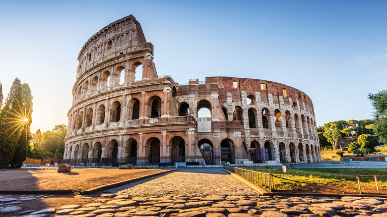 Roman Colosseum ruins