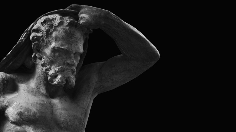 Statue of Hephaestus pondering