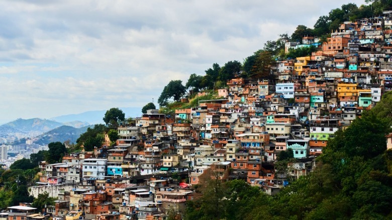 hillside of homes in Brazil