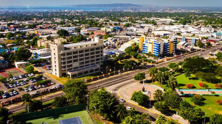 aerial view of Kingston Jamaica