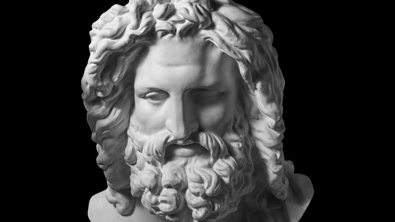 Zeus marble bust