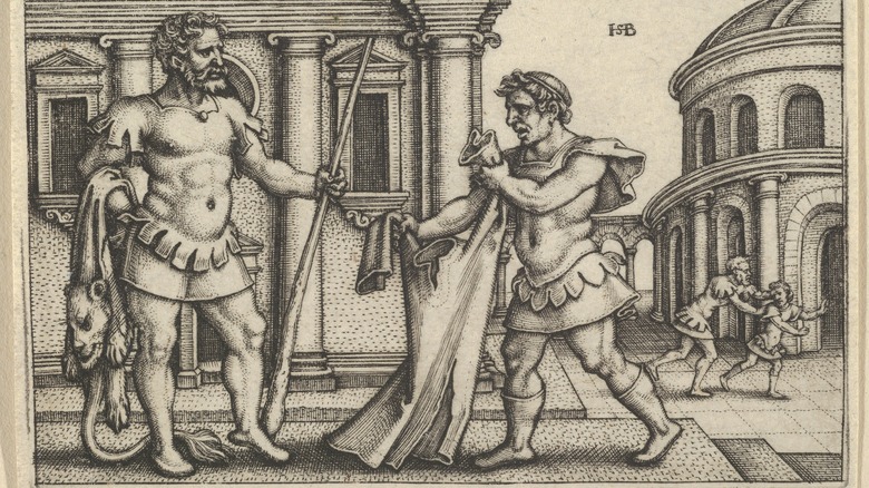 Herakles poisoned tunic illustration