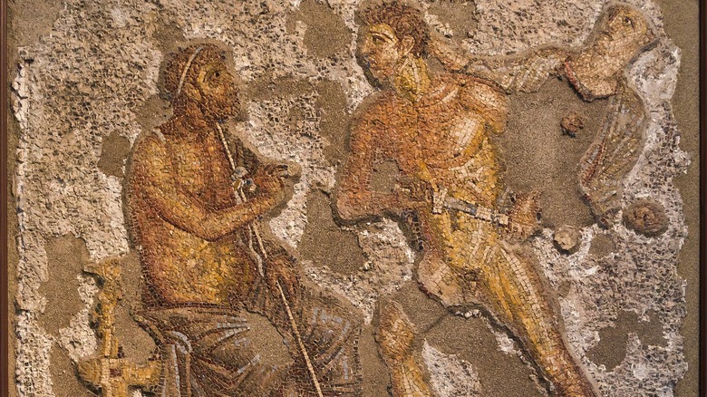 Achilles Agamemnon mosaic Pompeii