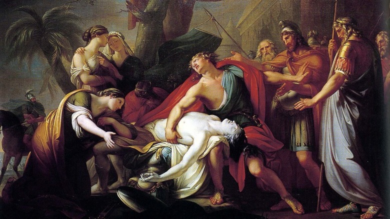 Achilles Patroclus grieving body