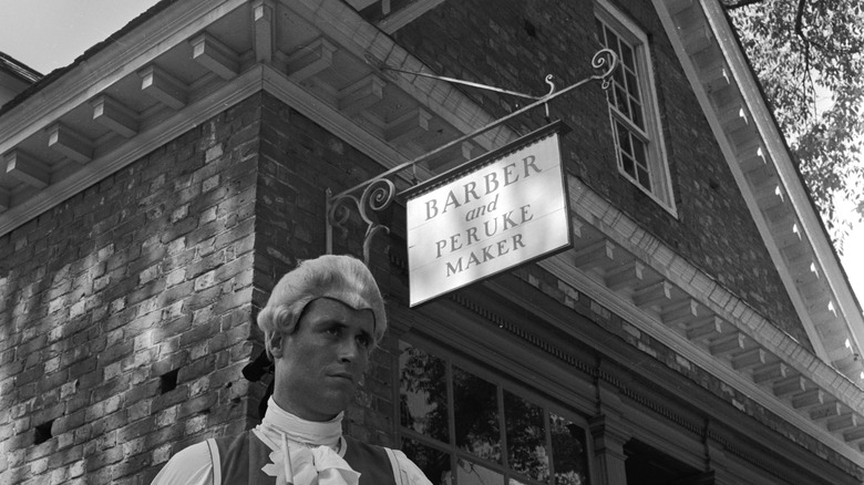 Barber and Peruke Maker sign