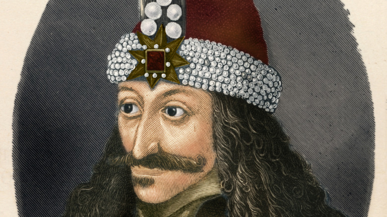 Vlad the Impaler portrait colorized print