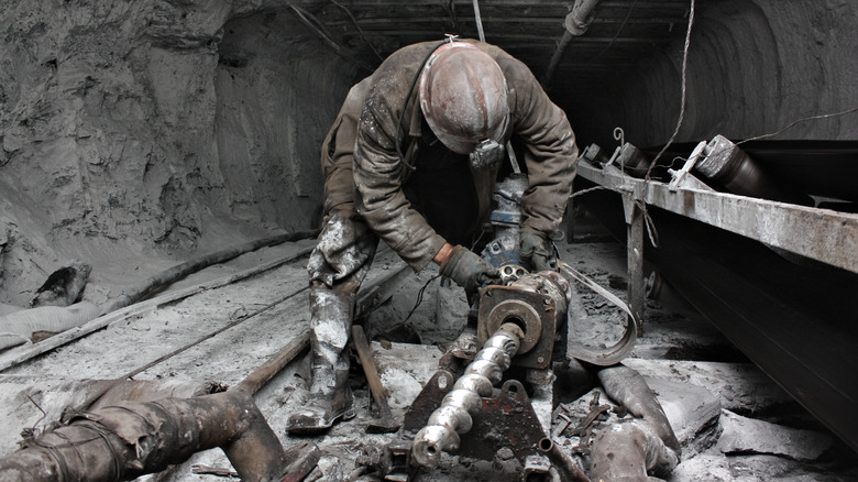 miner working