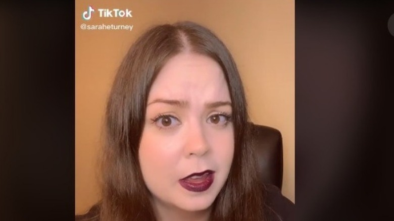 Sarah Turney speaking on TikTok