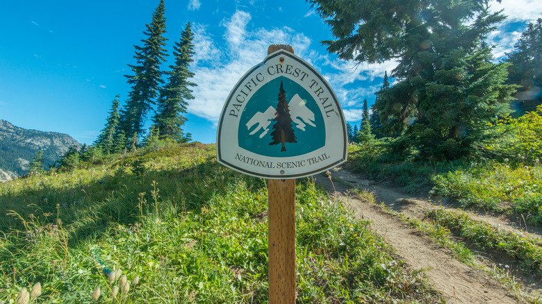 Pacific Crest Trail sign