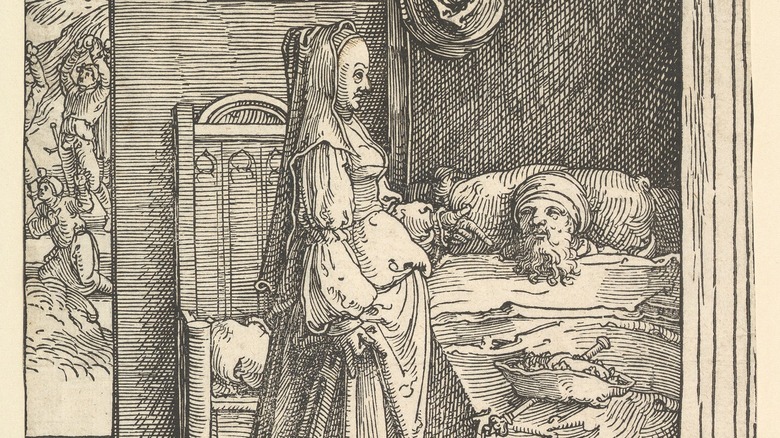 engraving of ahab and jezebel