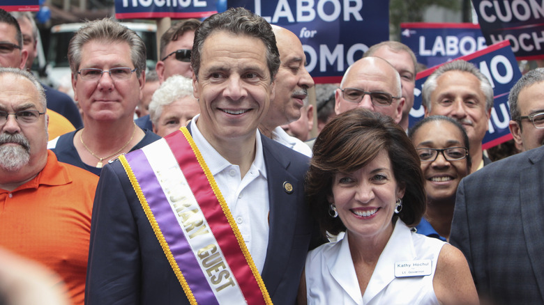 Andrew Cuomo and Kathy Hochul